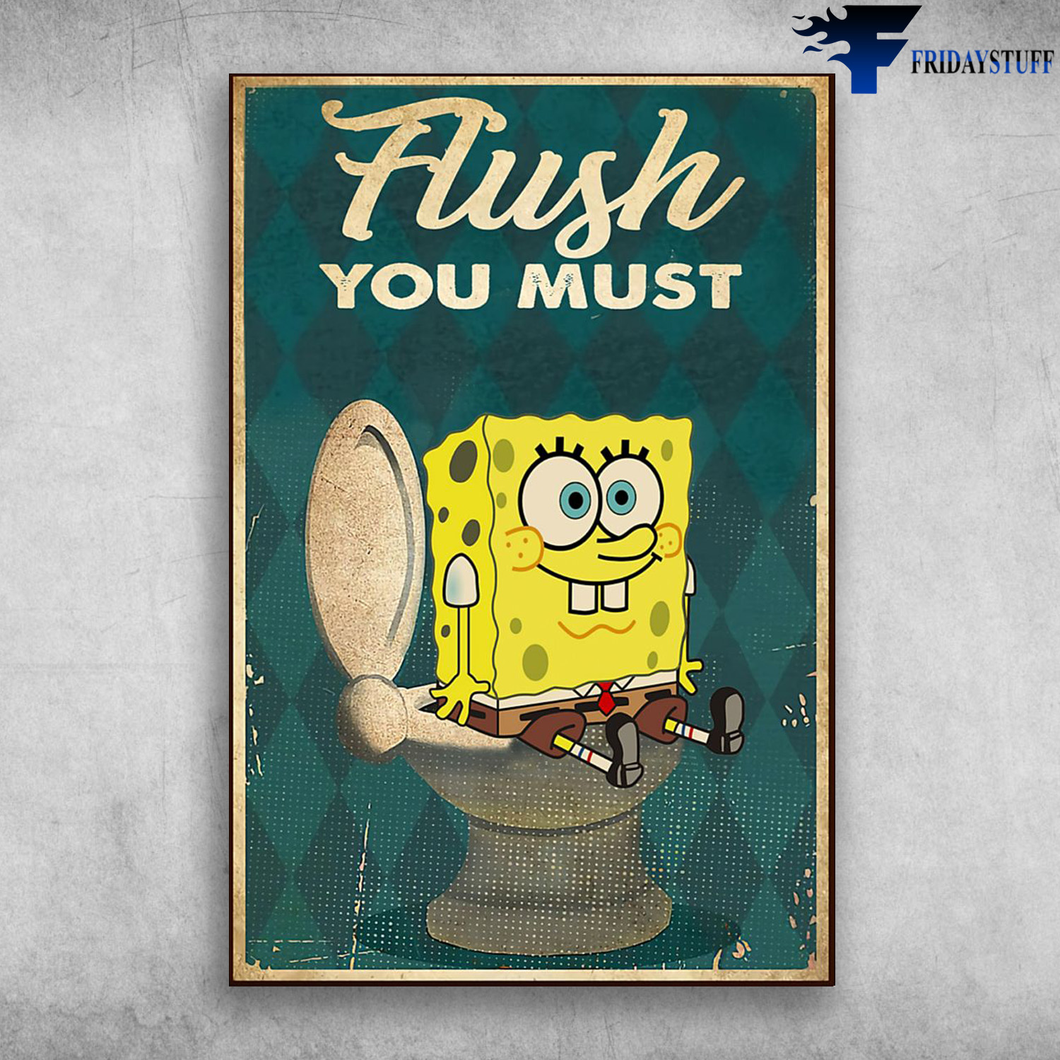 Spongebob On The Toilet - Flush You Must