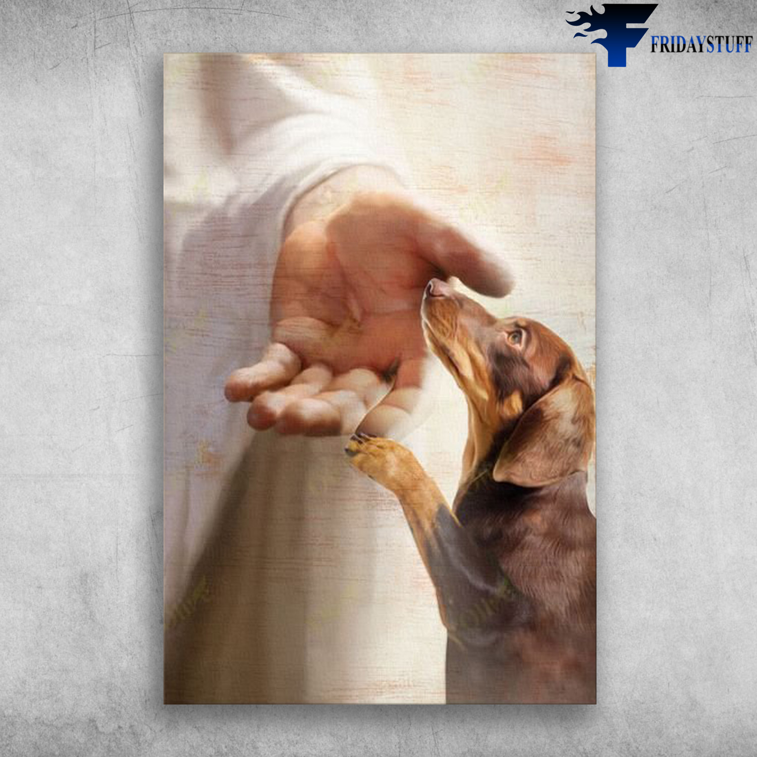God Hand With Chihuahua Dog