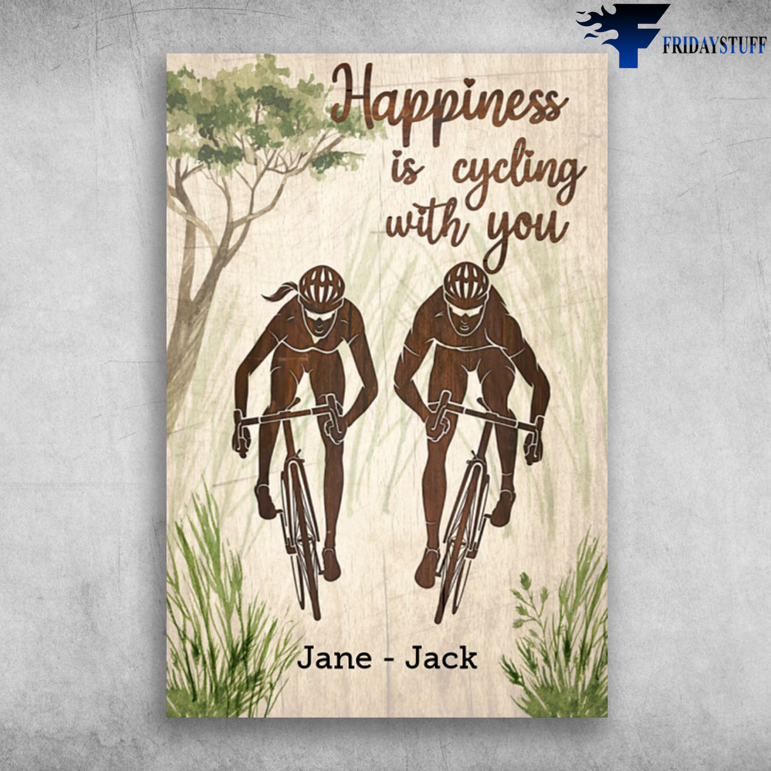 Jane And Jack Cycling - Happiness Is Cycling With You