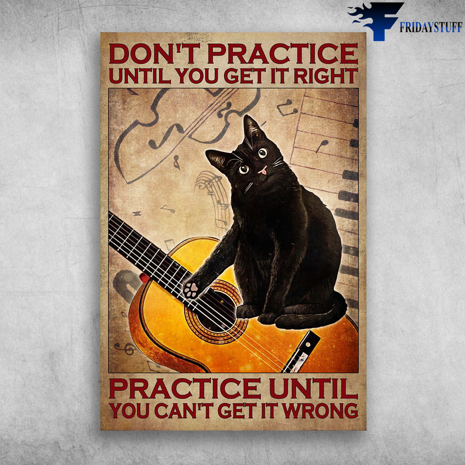 Black Cat And The Guitar - Don't Practice Until You Get It Right, Practice Until You Can't Get It Wrong
