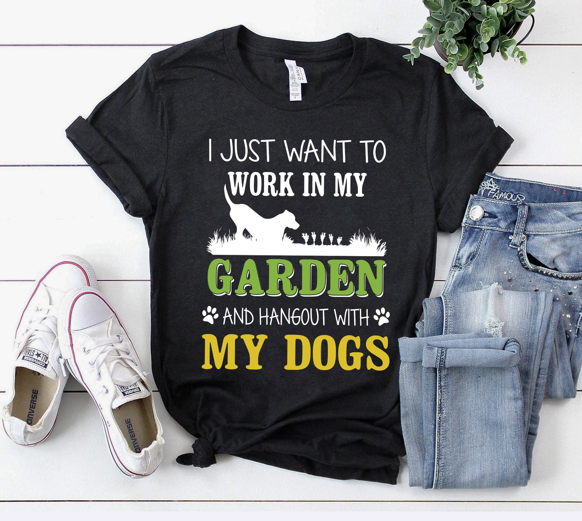 I just want to work in my garden and hangout with my dog.