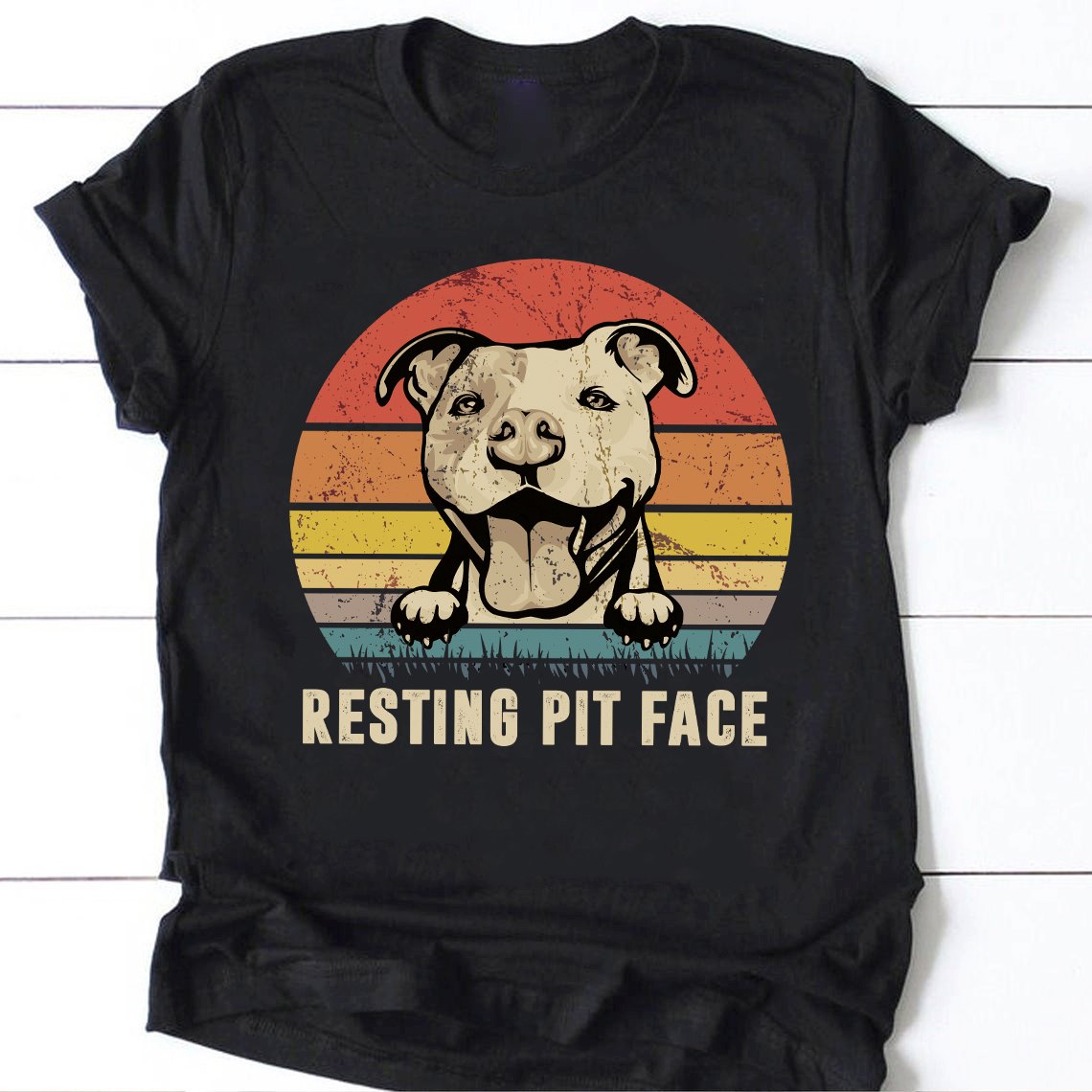 Pit Bull- Resting pit face