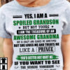 Yes i am a spoiled grandson but not yours i am the treasure of an awesome grandma