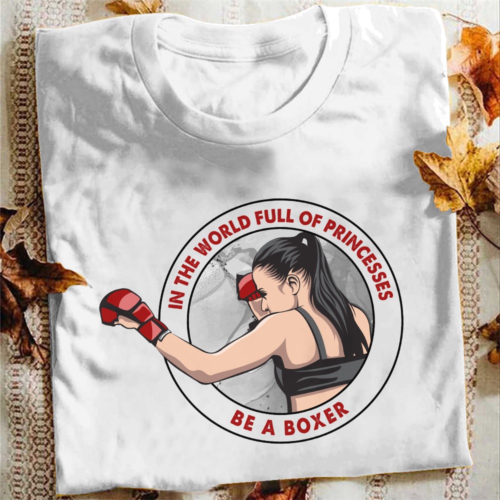 A Woman boxing- in the world full of princess be a boxer