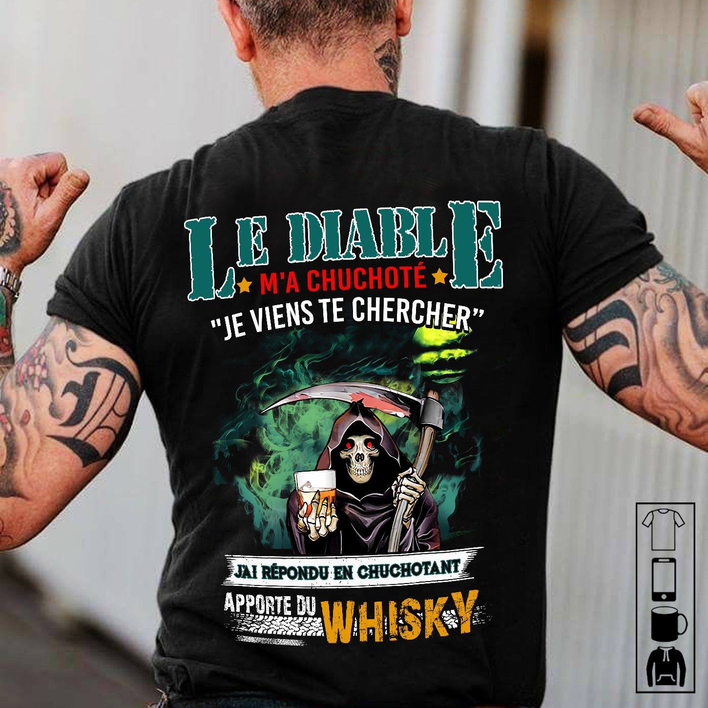 Grim Reaper drinks whisky- Le Diable M'A Chuchoté "Je Viens Te Chercher"