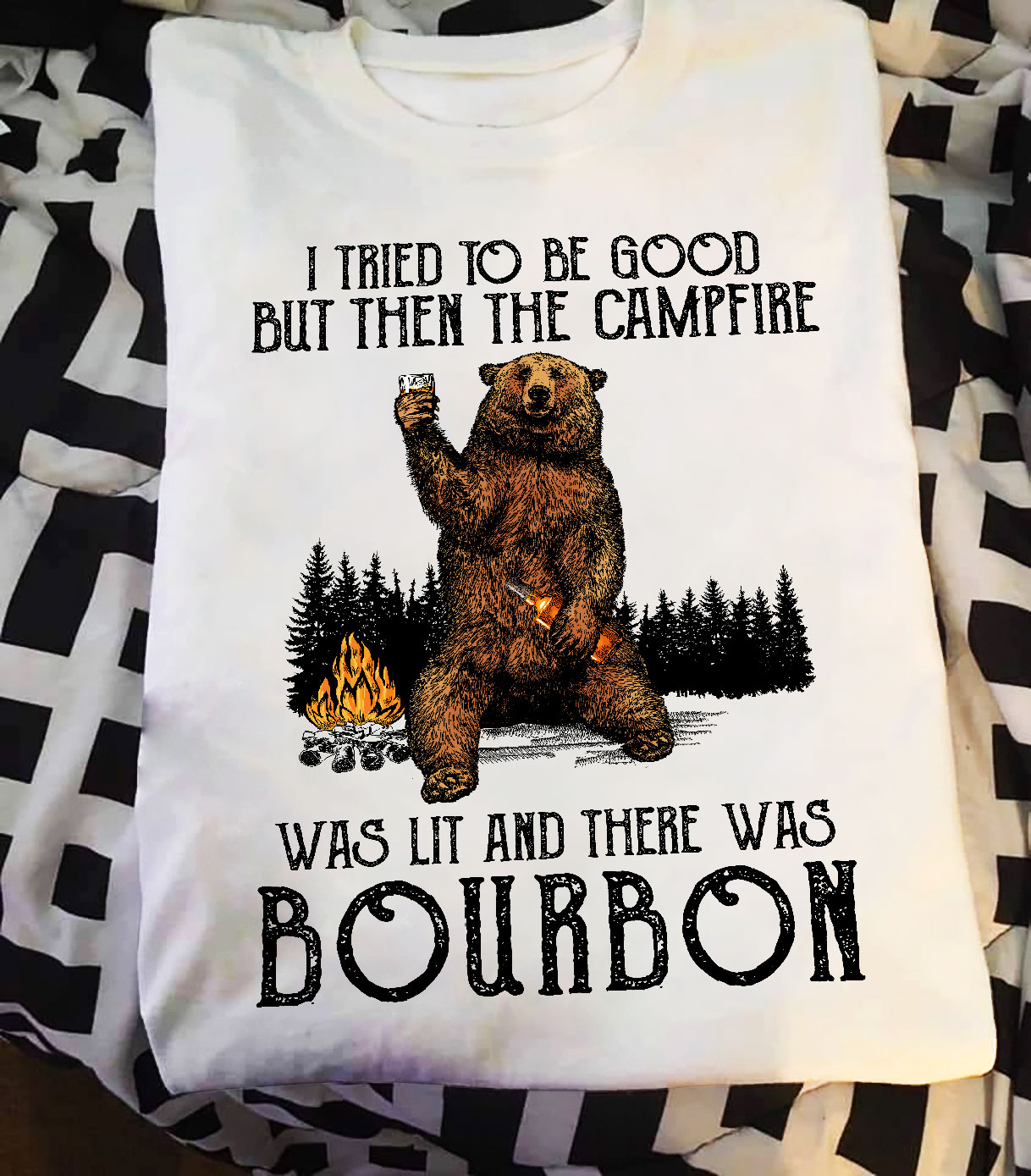 I tried to be good but then the camfire was lit and there was Bourbon