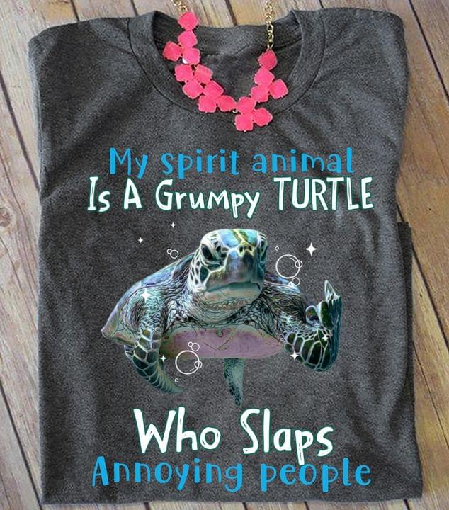 My spirit animal is a Grumpy Turtle who slaps annoying people