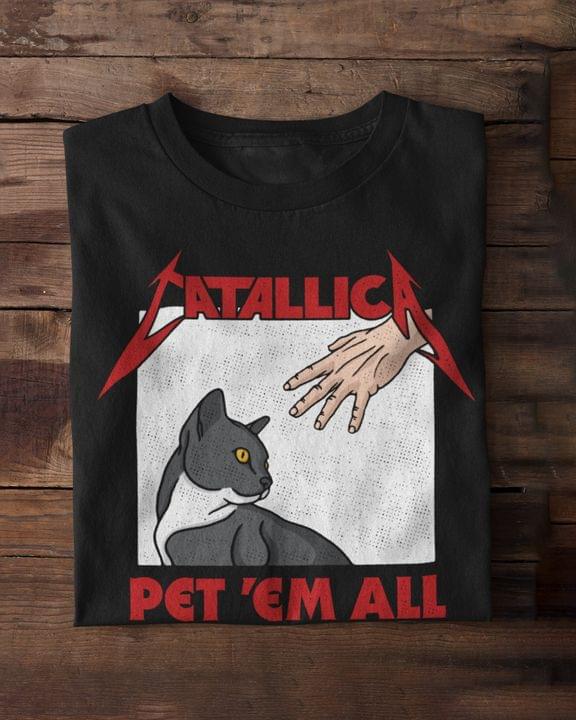 Catallica Pet'em all -Brown Cat and a hand