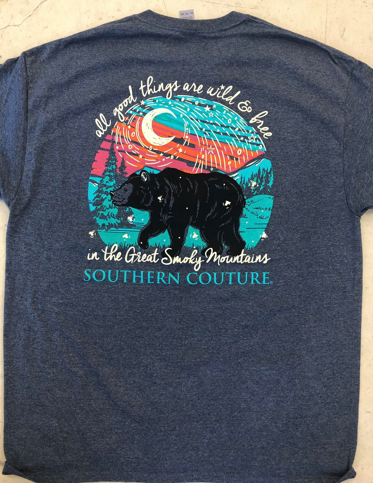 All good things are wild and free in the great smoky mountains sounthern couture