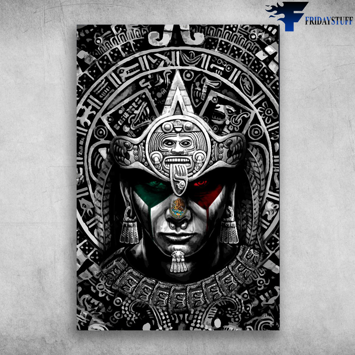 Aztec Art - Maya Aztec Calendar graphic