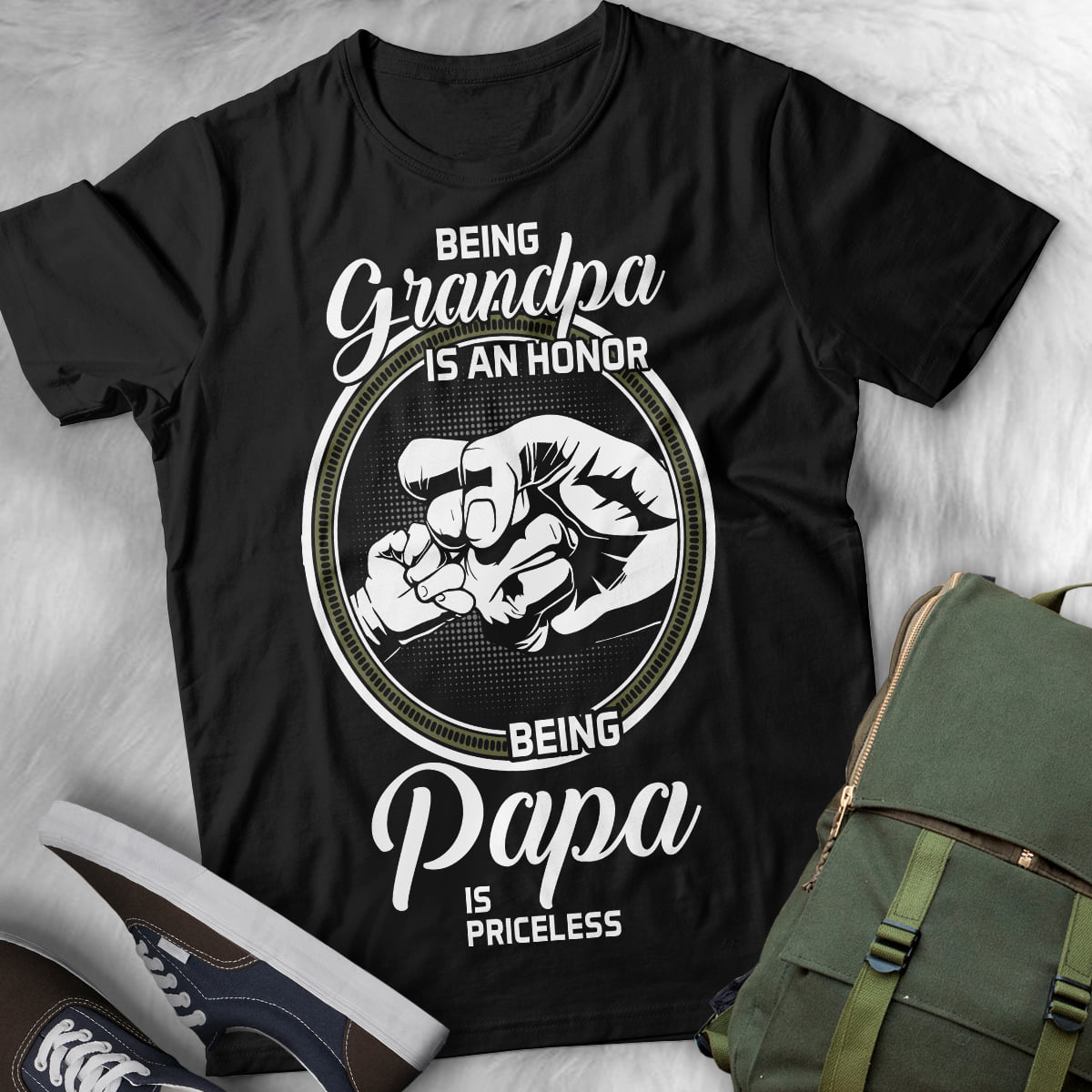 Being grandpa is an hornor - Being papa is priceless