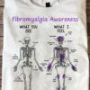 Fibromyalgia Awareness What you see What I feel - Don't Judge What You Don't Understand