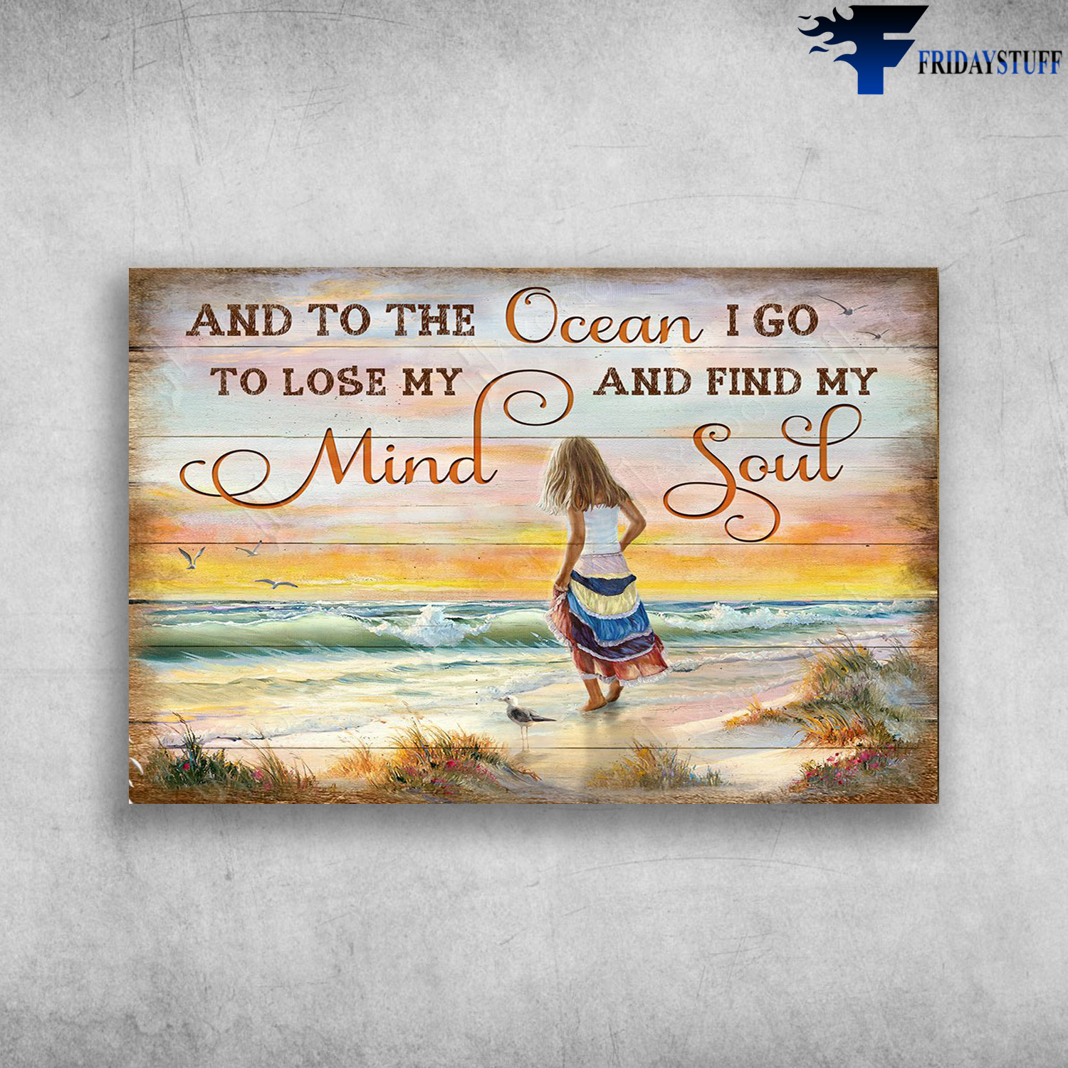 Girl On The Beach - And To The Ocean, I Go To Lose My Mine And Find My Soul