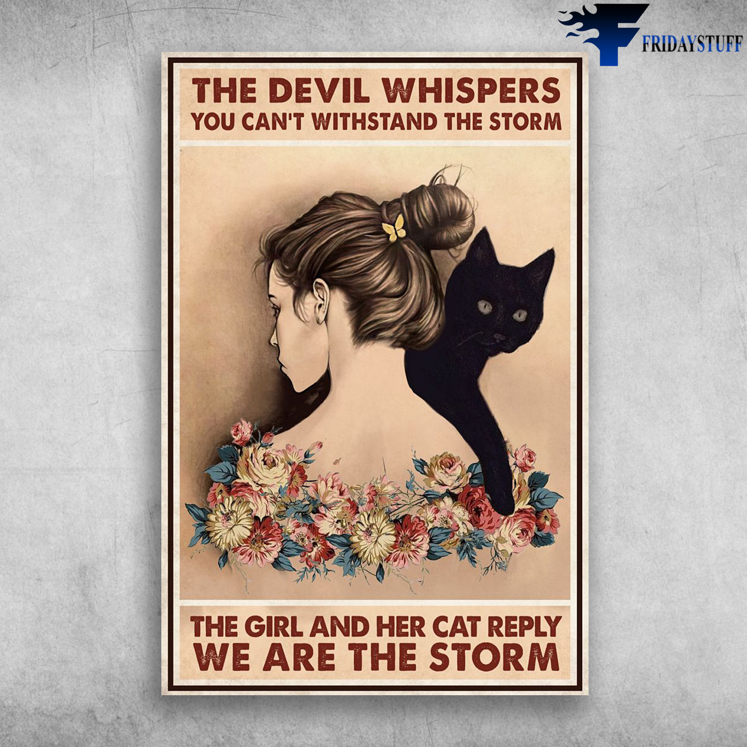 Girl With Black Cat - The Devil Whispers, You Can't Withstand The Storm, The Girl And Her Cat Reply, We Are The Storm