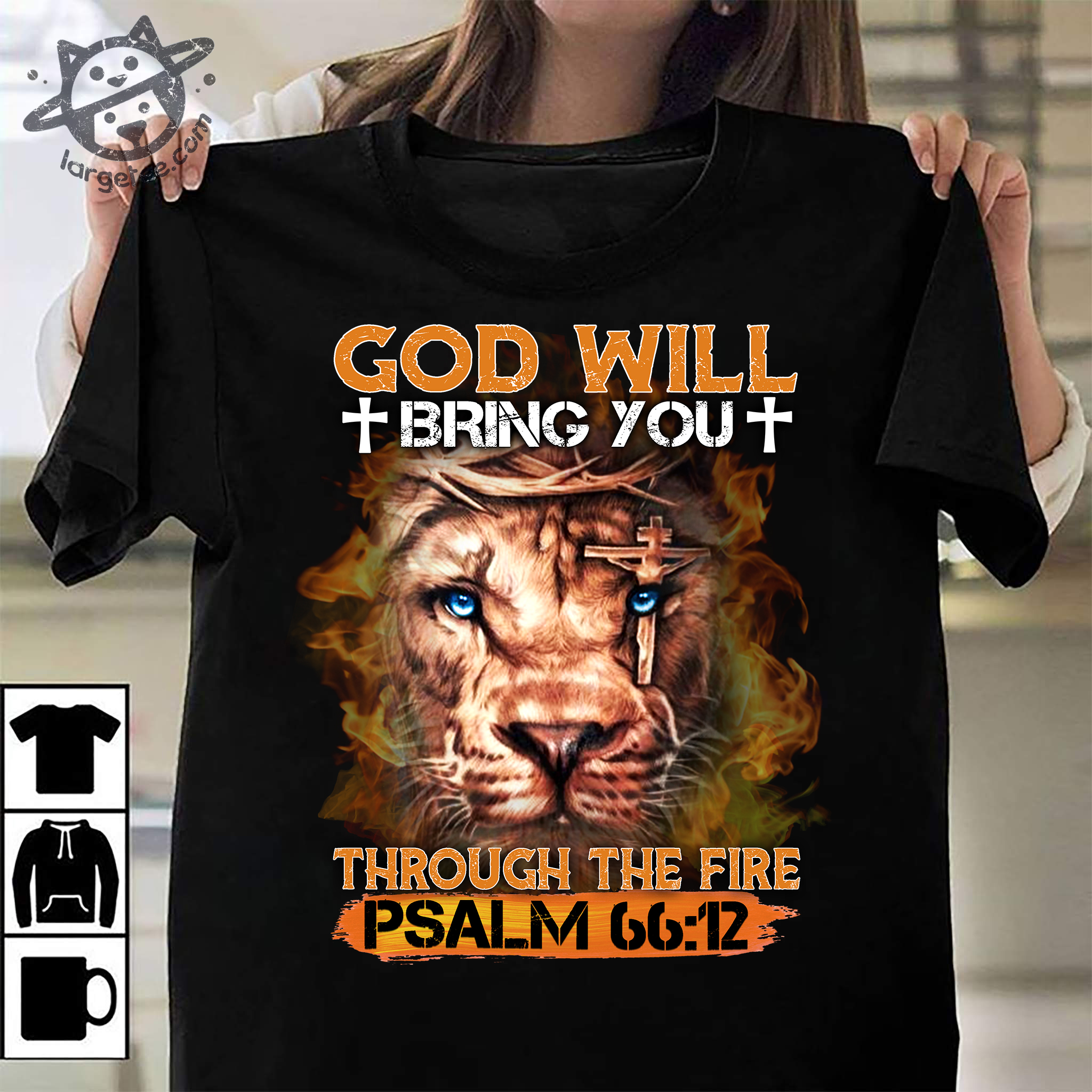God will bring you through the fire Psalm - Lion and god