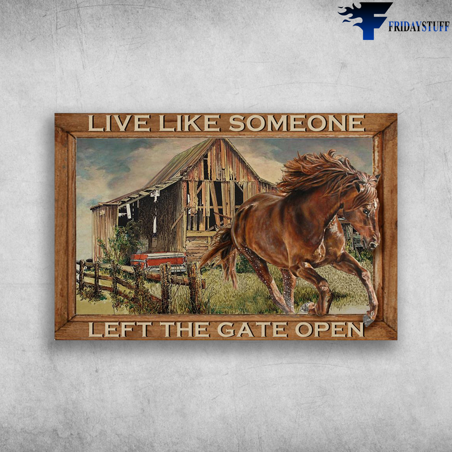 Horse Running - Live Like Someone, Left The Gate Open