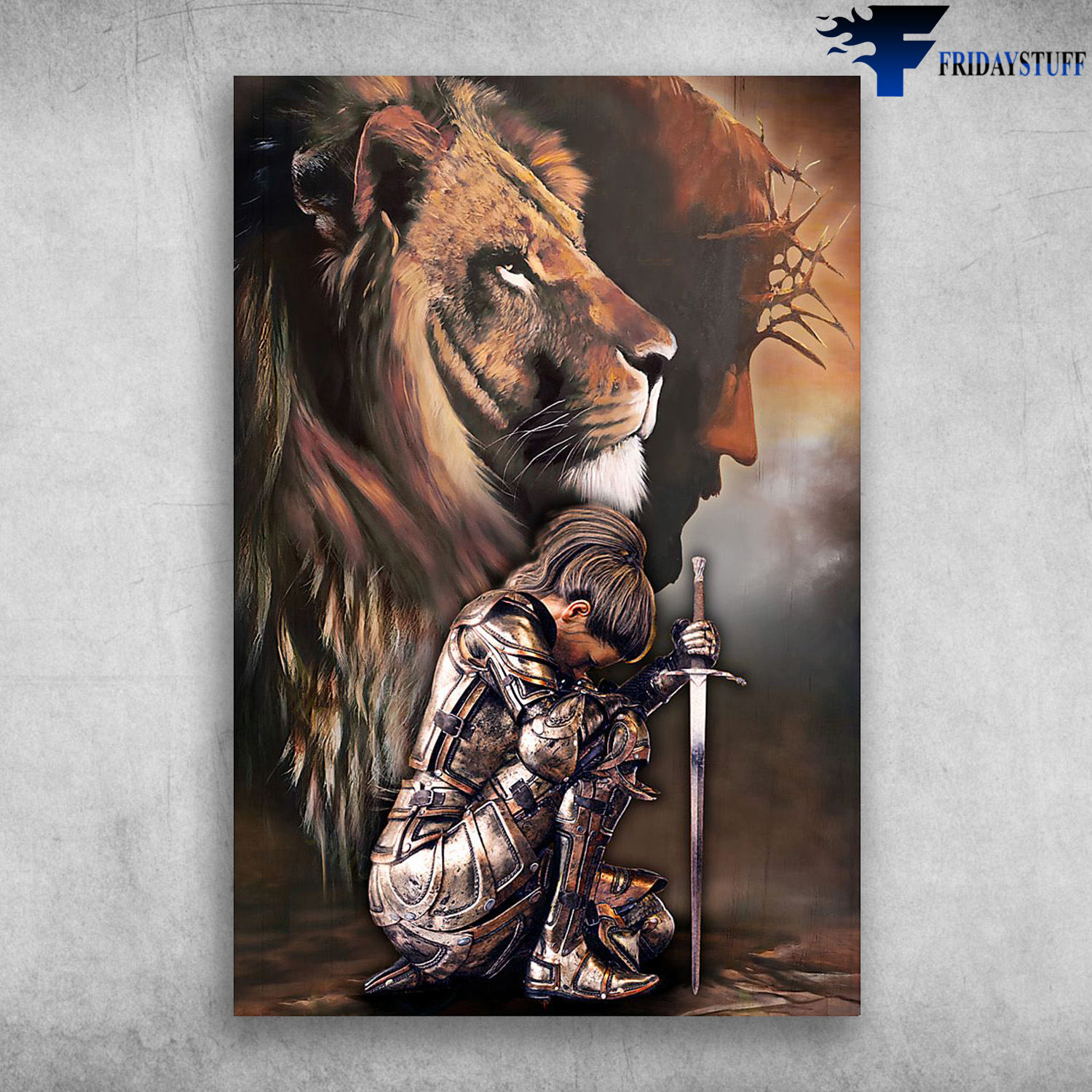 I am Storm Vertical Poster - The Lion, God And Soldier