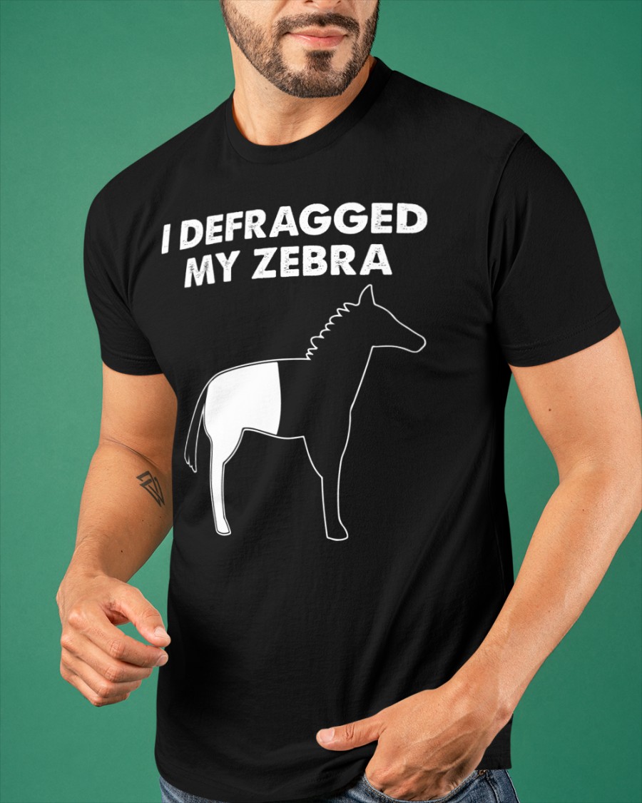 I defragged my zebra - black white zebra