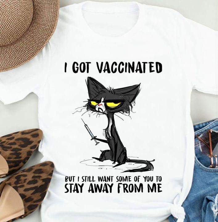 I got vaccinated but I still want some of you to stay away from me - Black cat