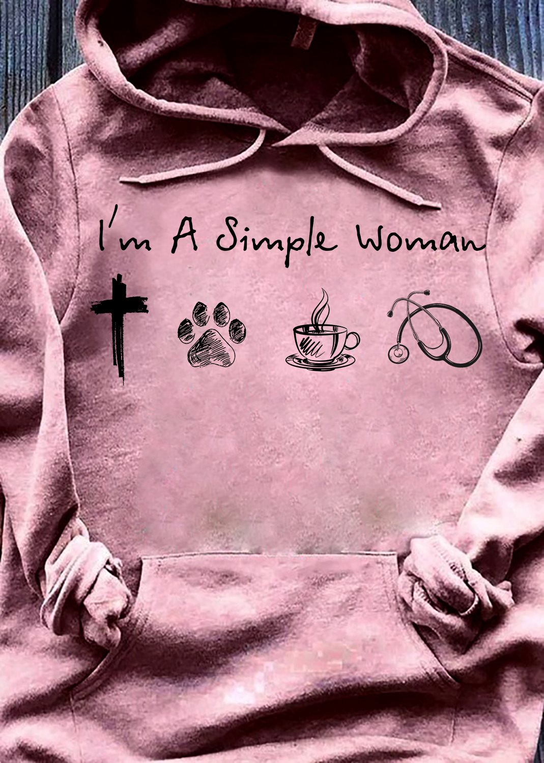 I'm a simple woman - God's cross dog coffee