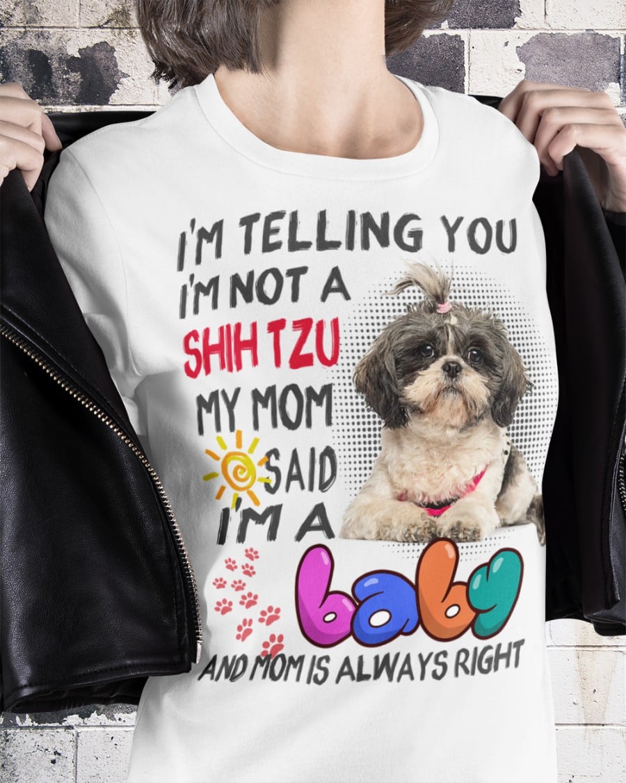 I'm telling you I'm not a Shih Tzu my mom said I'm a baby