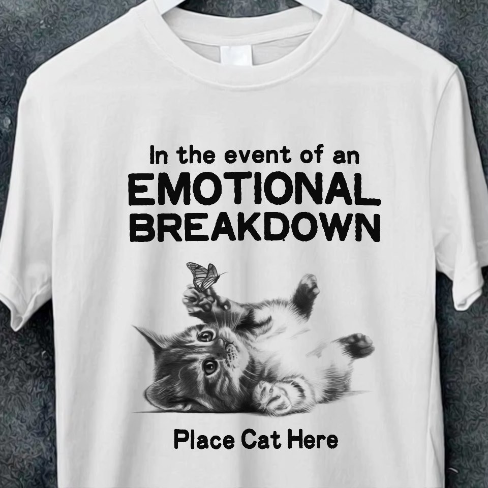In the event of an Emotional Breakdown place cat here - Cat with butterfly