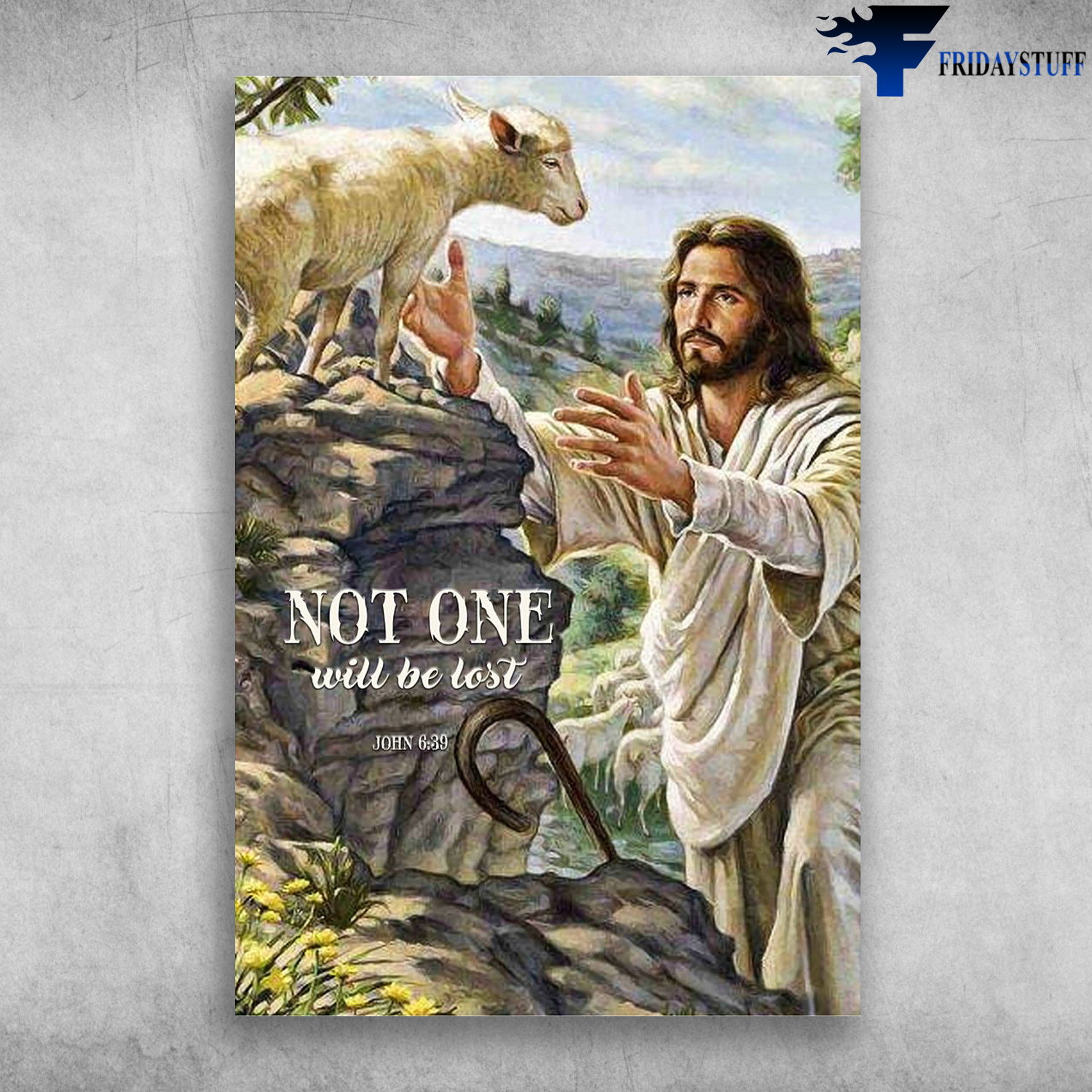 Jesus And The Sheep - Not One Will Be Lost