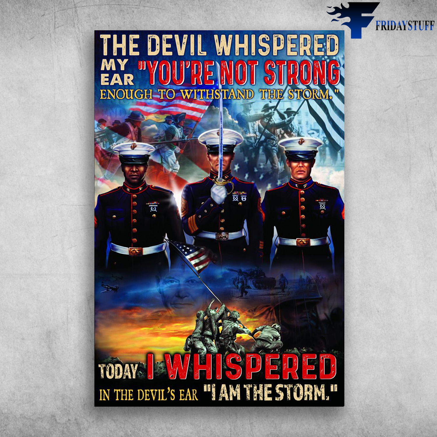 Marine Whisper - The Devil Whispered My Ear You're Not Strong, Enough To Withstand The Storm, Today I Whispered In The Devils Ear, I Am The Storm