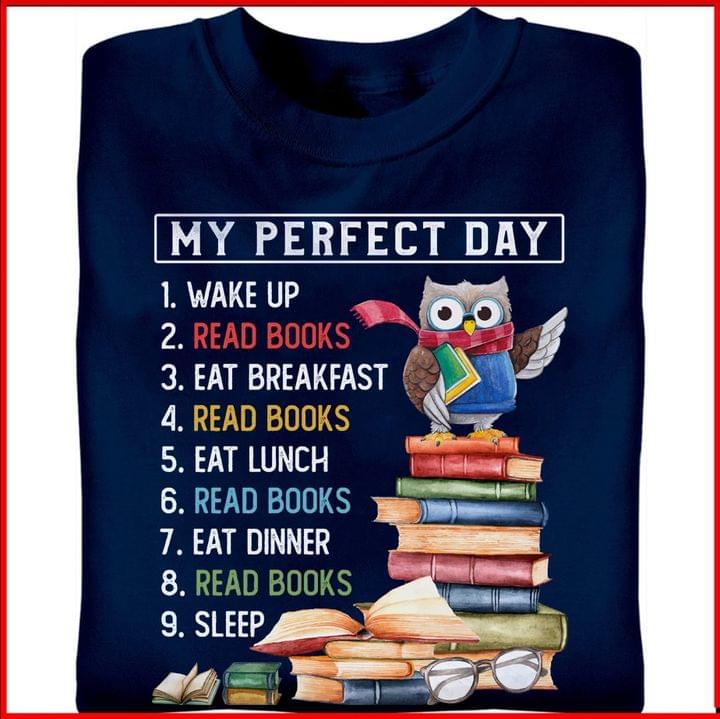 My perfect day list - Book lover and owl
