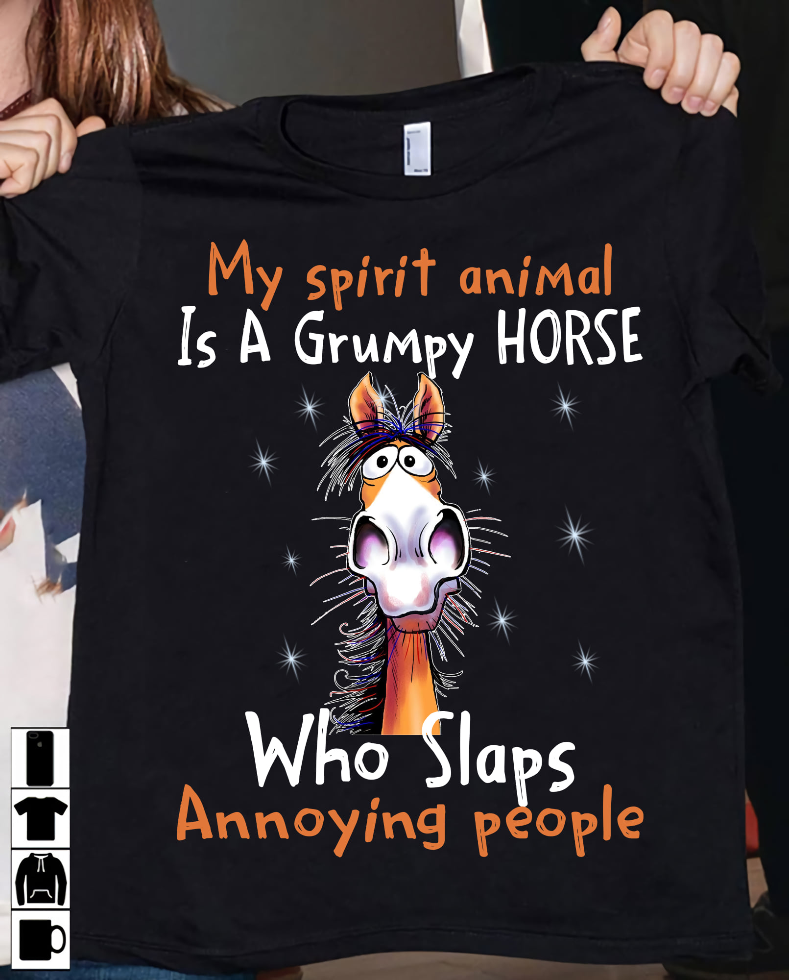 My spirit animal is a grumpy horse who slaps annoying people