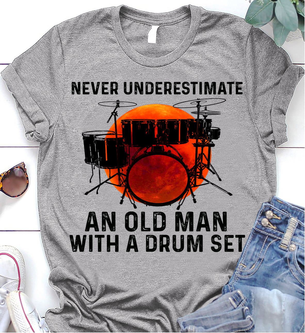 Never underestimate an old man with a drum set