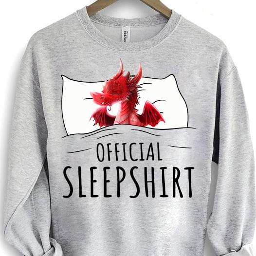 Official sleepshirt - Red Dragon Sleeping Well