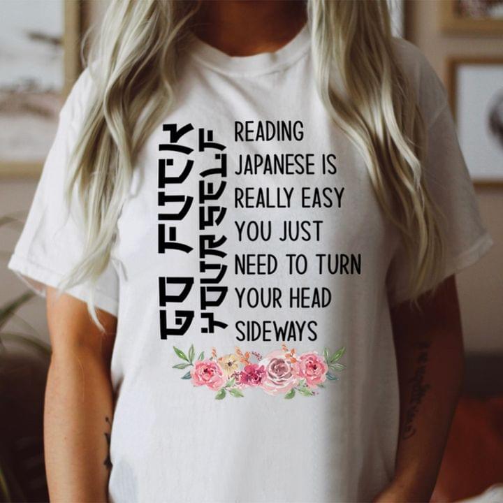 Reading Japanese is really easy you just need to turn your head sideways - Roses