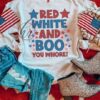 Red white and boo you whore! Red and blue stars