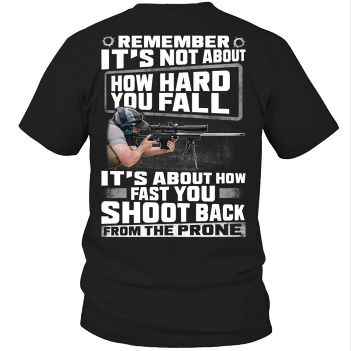 Remember It's not about how hard you fall It's about how fast you shoot back