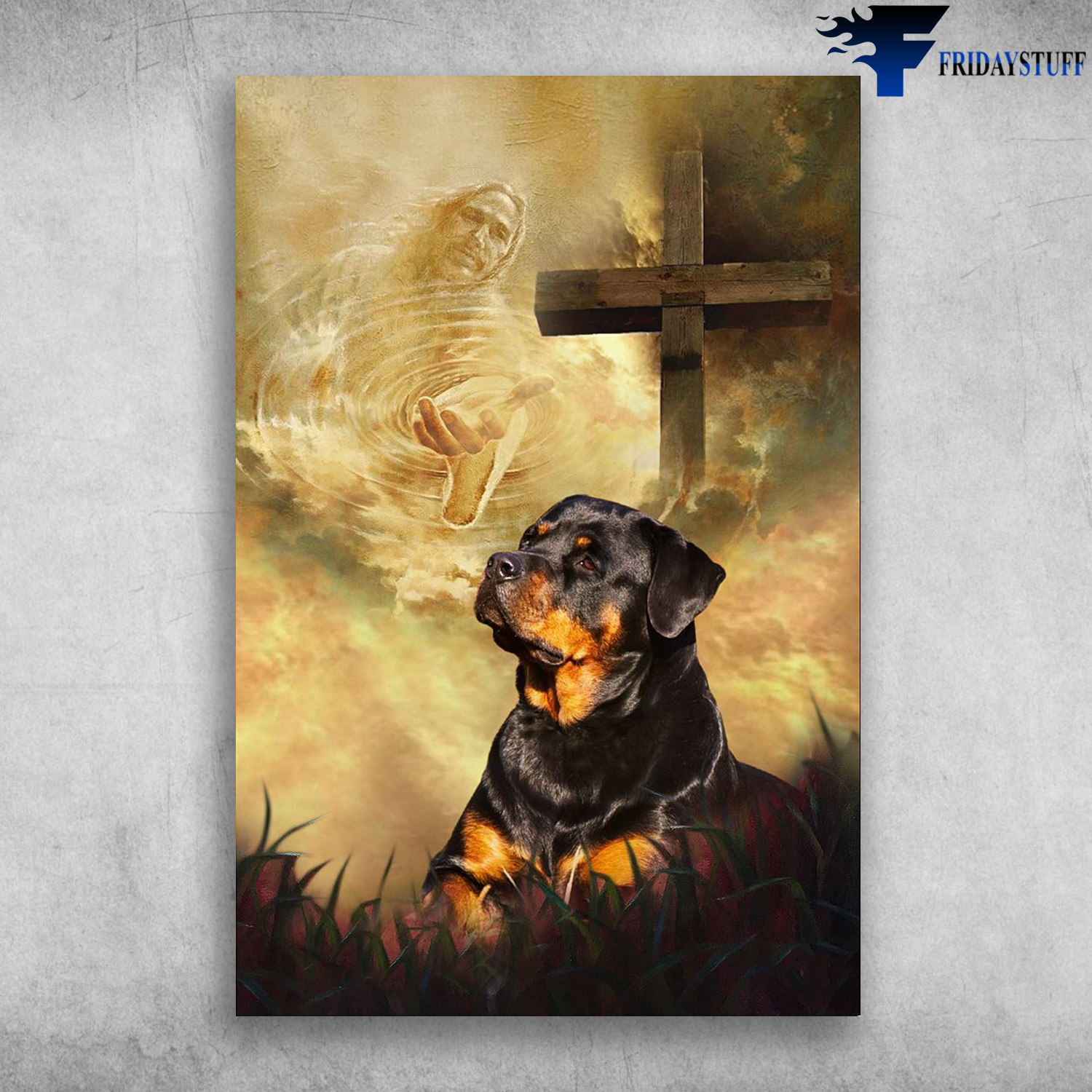 Rottweiler Dog - Take My Hand Jesus, God And The Cross
