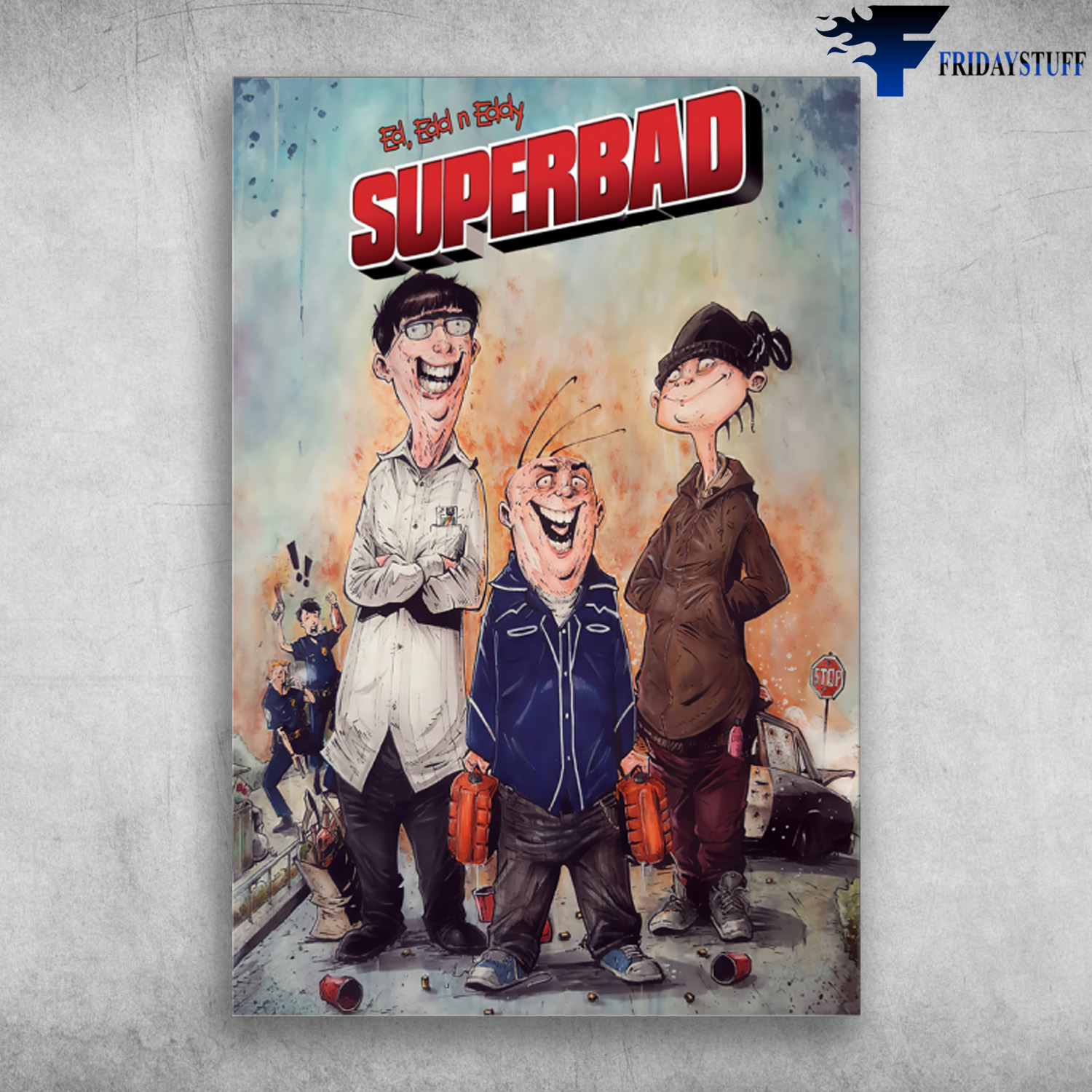 Superbad Cartoon - Superbad And The Police
