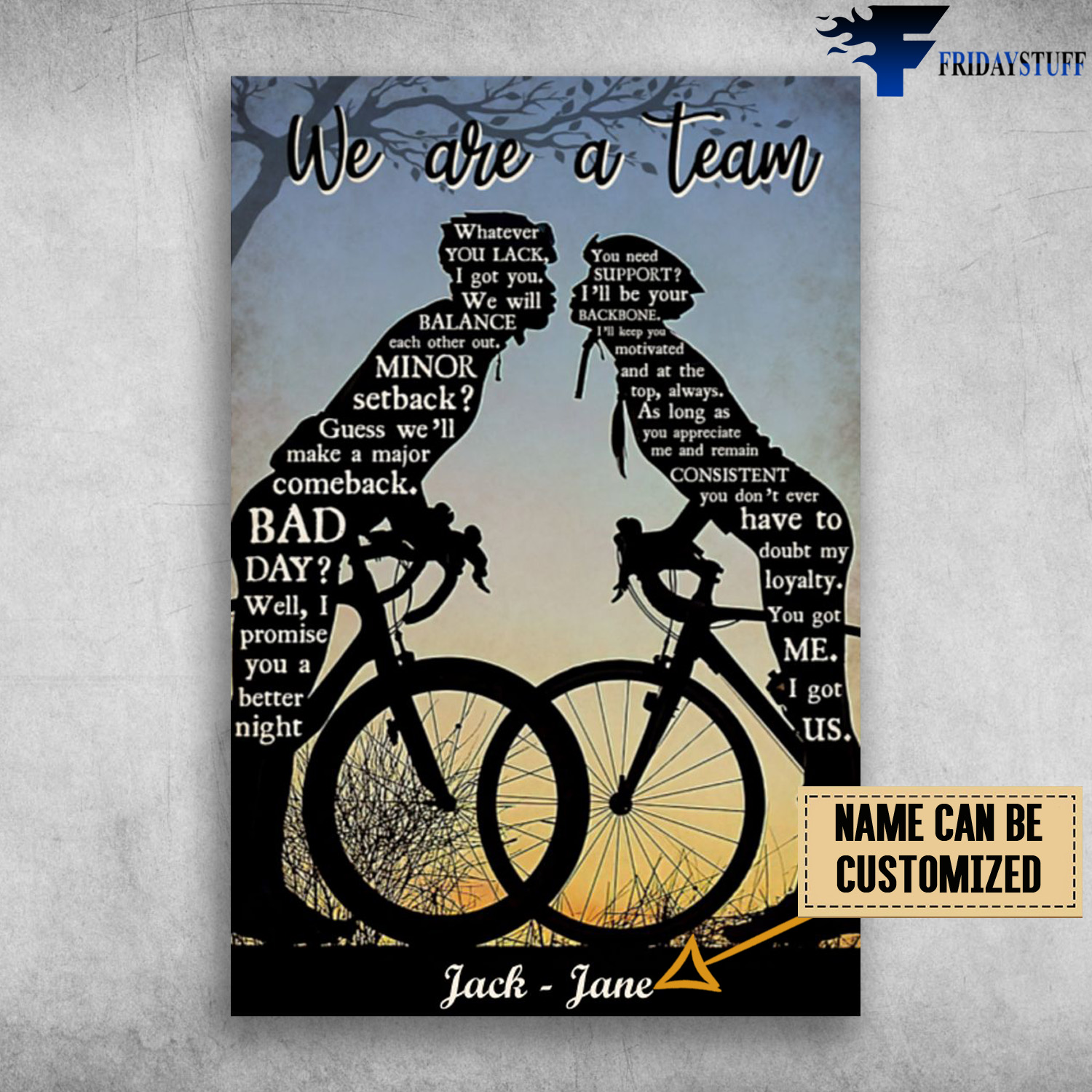 The Couple Cycling - We Are A Team, Whatever You Lack, I Got You, We Will Balance Each Other Out, Minor Setback, Guess We'll Make A Major Comeback, Bad Day, Well, I Promise You A Better Nighr, You Need Suppoer, I'll Be Your Backbone
