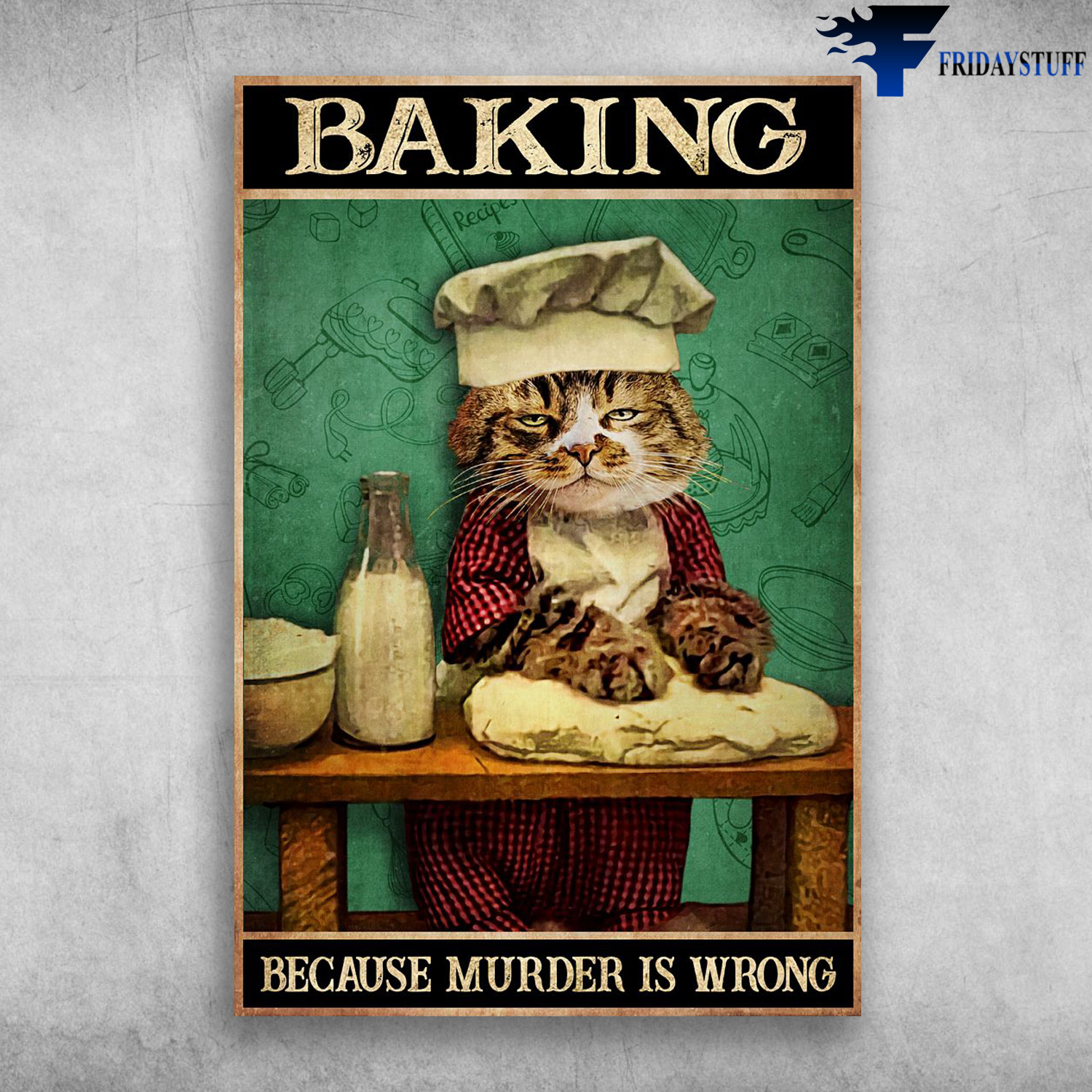 The Cat Baking - Because Murder Is Wrong