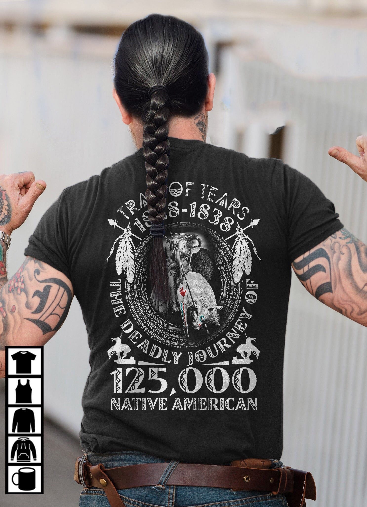 Trade of tears 1818 - 1838 125000 Native American Shirt, Hoodie, Sweatshirt  - FridayStuff