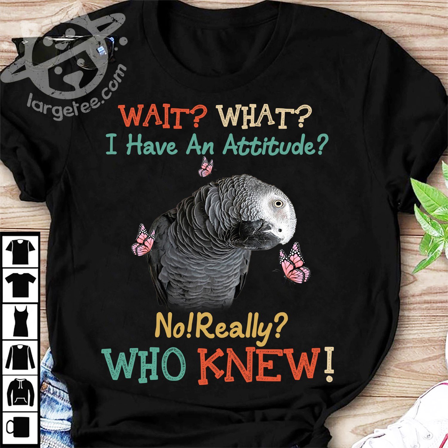 Wait What I have an attitude No! Really Who knew! Parrot attitude