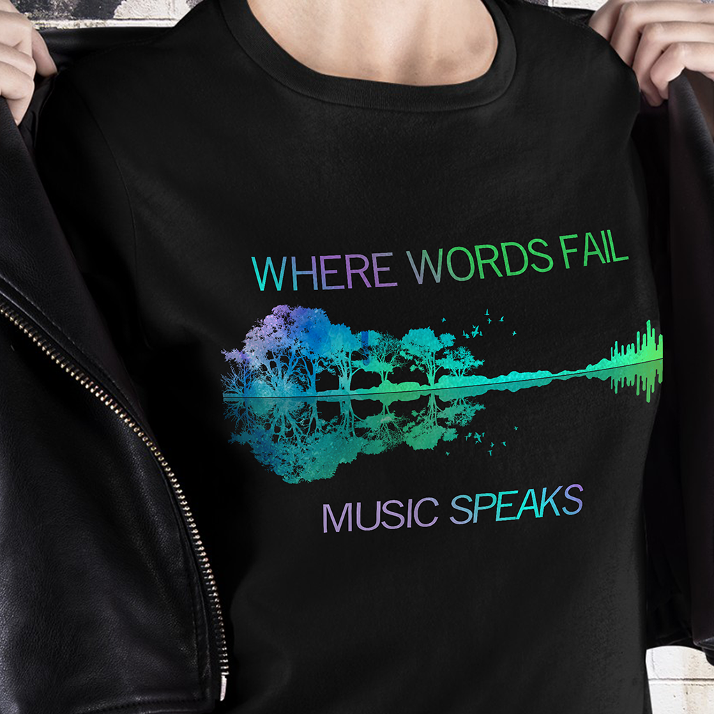 Where words fail music speaks - Forest and lake