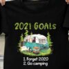 2021 goals forget 2020 and go camping - Camping bus in forest