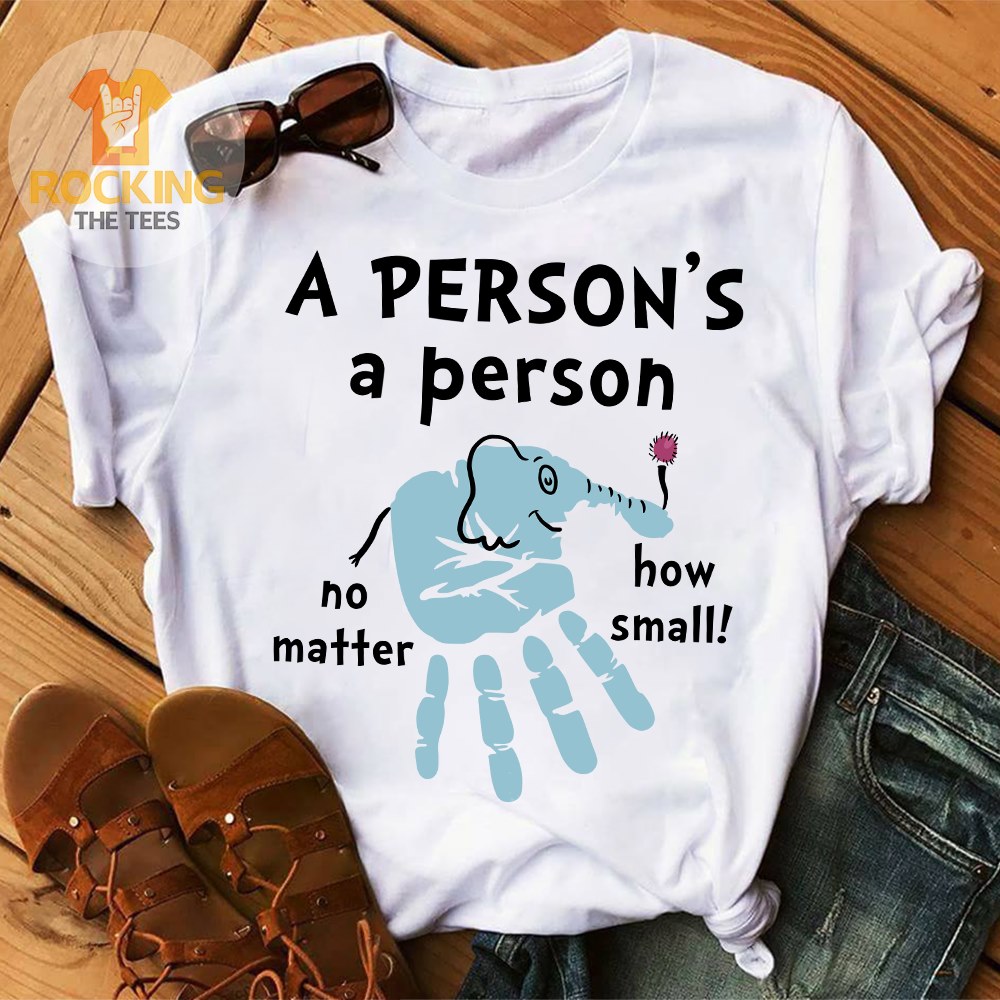 A person's a person no matter how small - Elephant and hand