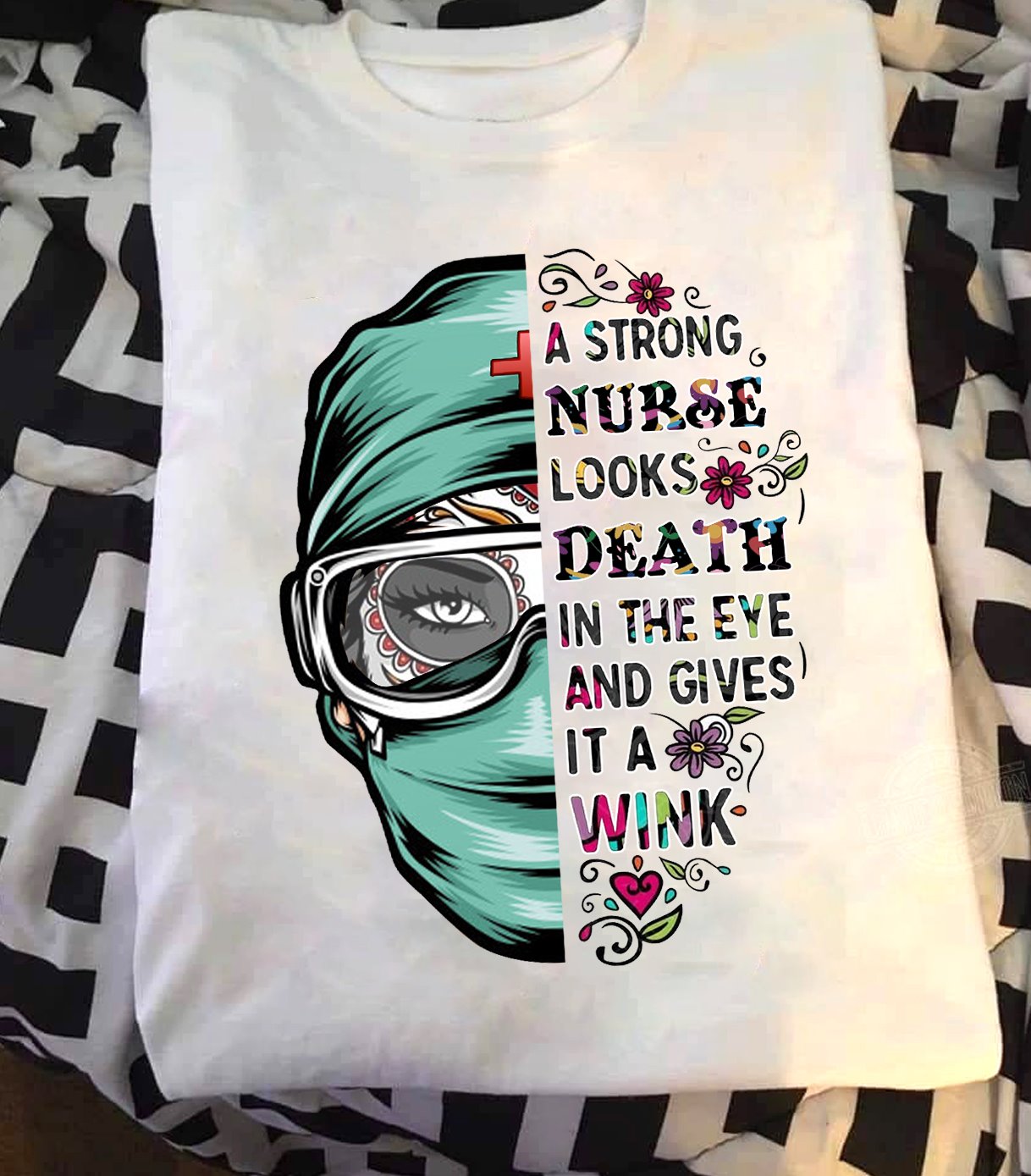 A strong nurse looks death in the eye and gives it a wink
