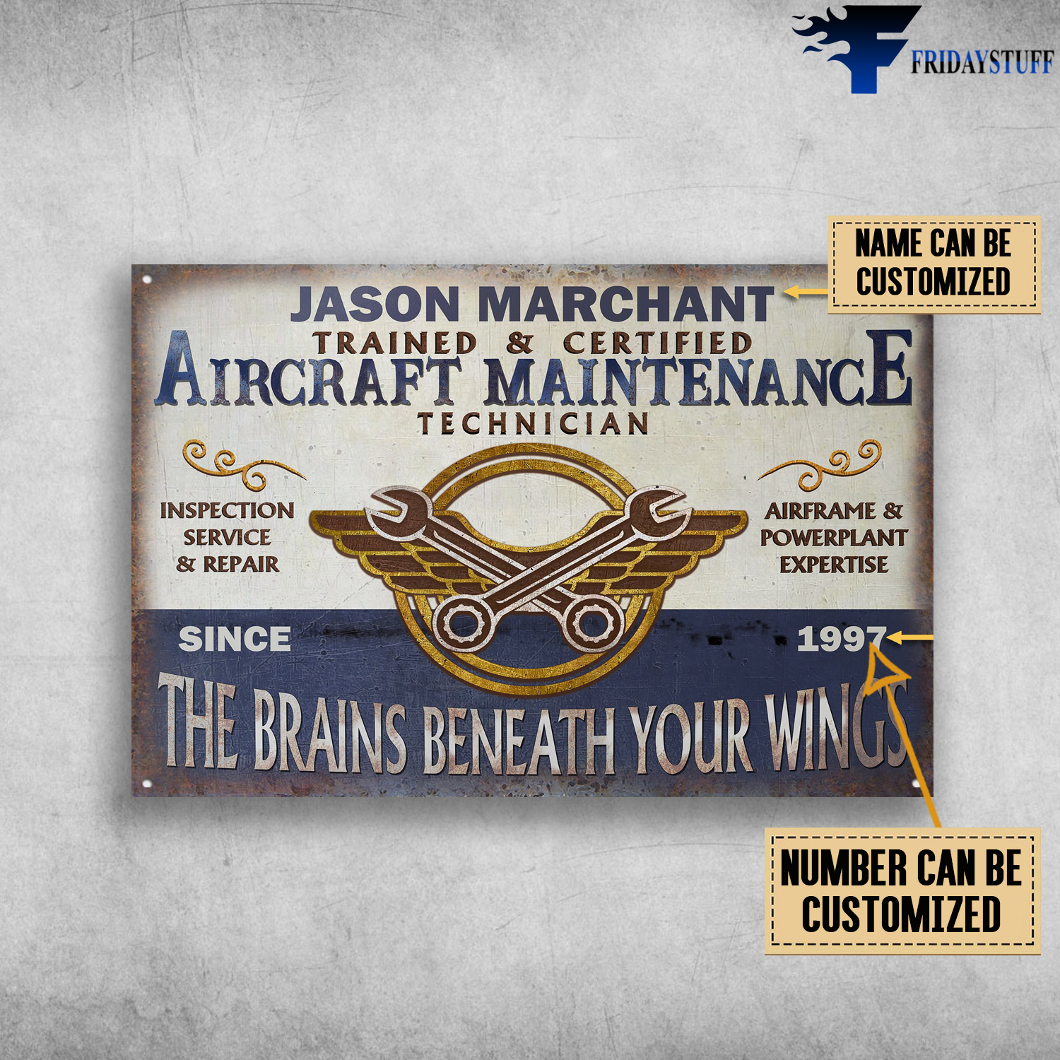 Aircraft Maintenance Vintage Trained, Jason Marchant, Trained And Certified, Aircraft Maintenance Technician, Inspection Service And Repair, Airframe And Powerplant Expertise, The Brains Beneath Your Wings