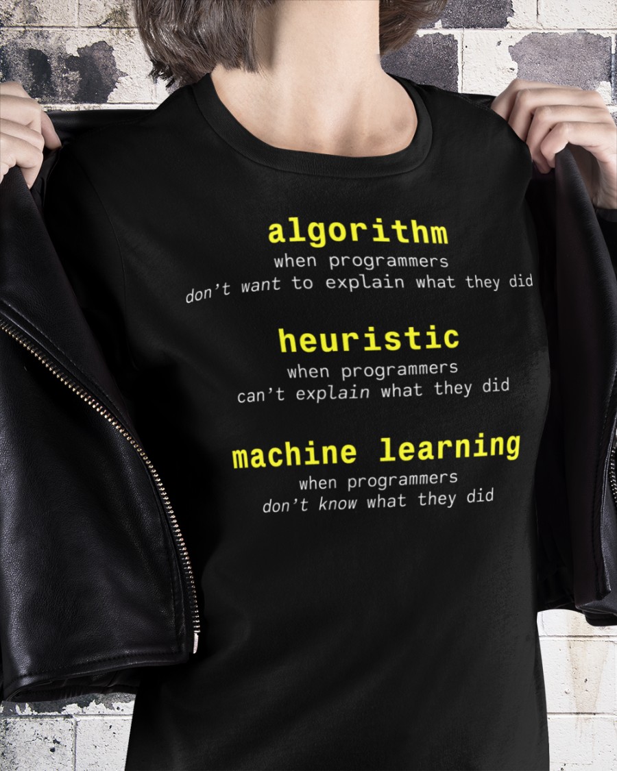 Algorithm, heuristic, machine learning - Programmer