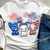 America flag and pigs - Pig lover