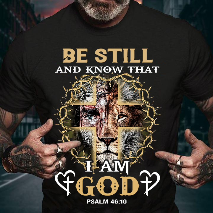 Be still and know that I am god - Lion and god