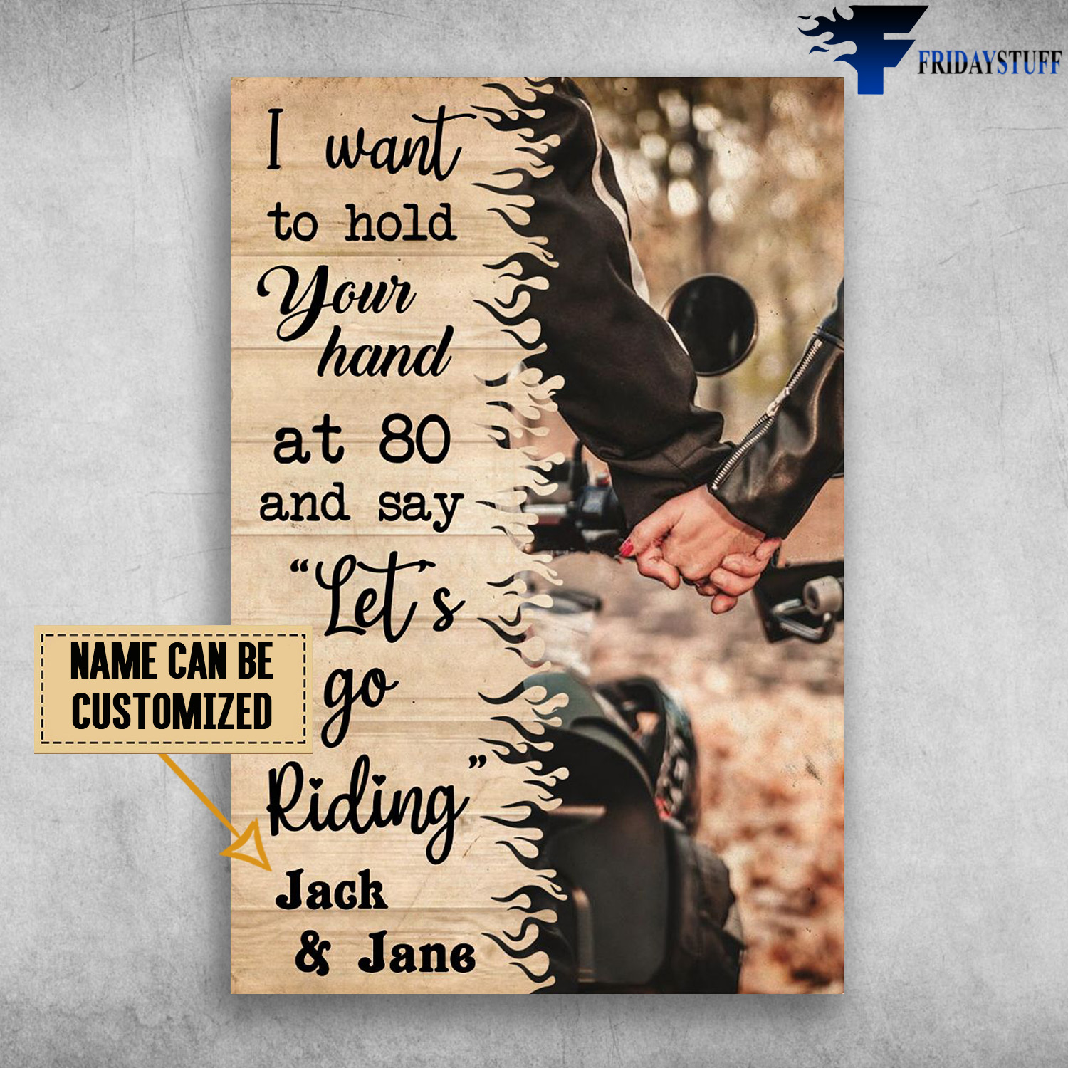 Bikers Hold Hands, I Want To Hold Your Hand At 80 And Say, Let's Go Riding